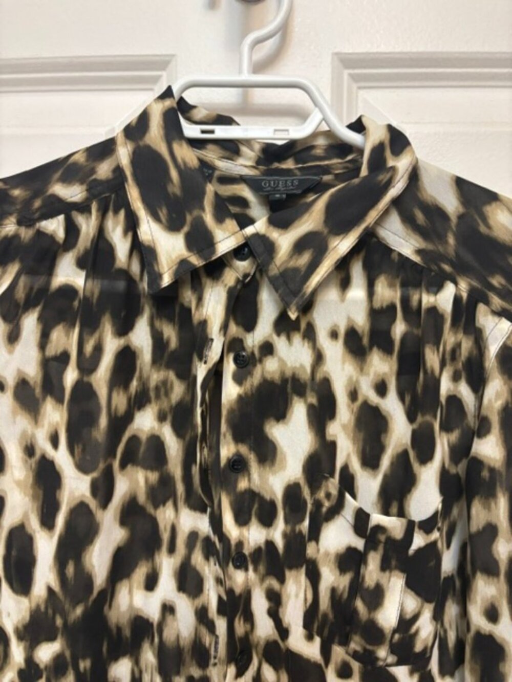 Guess animal Print Blouse - Size Small